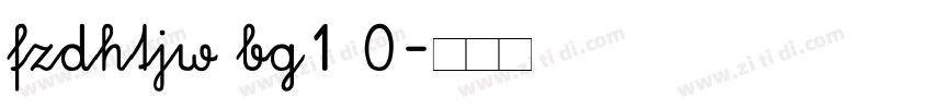 fzdhtjw bg1 0字体转换